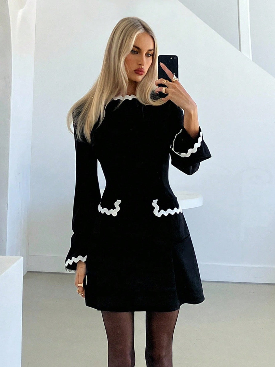 Rochie scurtă SHEIN, negru