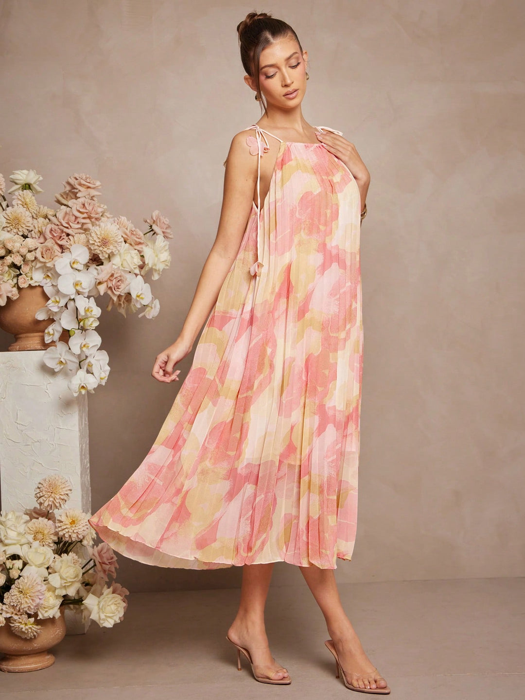 Rochie maxi SHEIN, roz