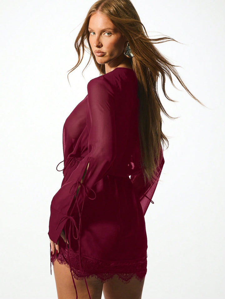 Rochie mini SHEIN, vișiniu