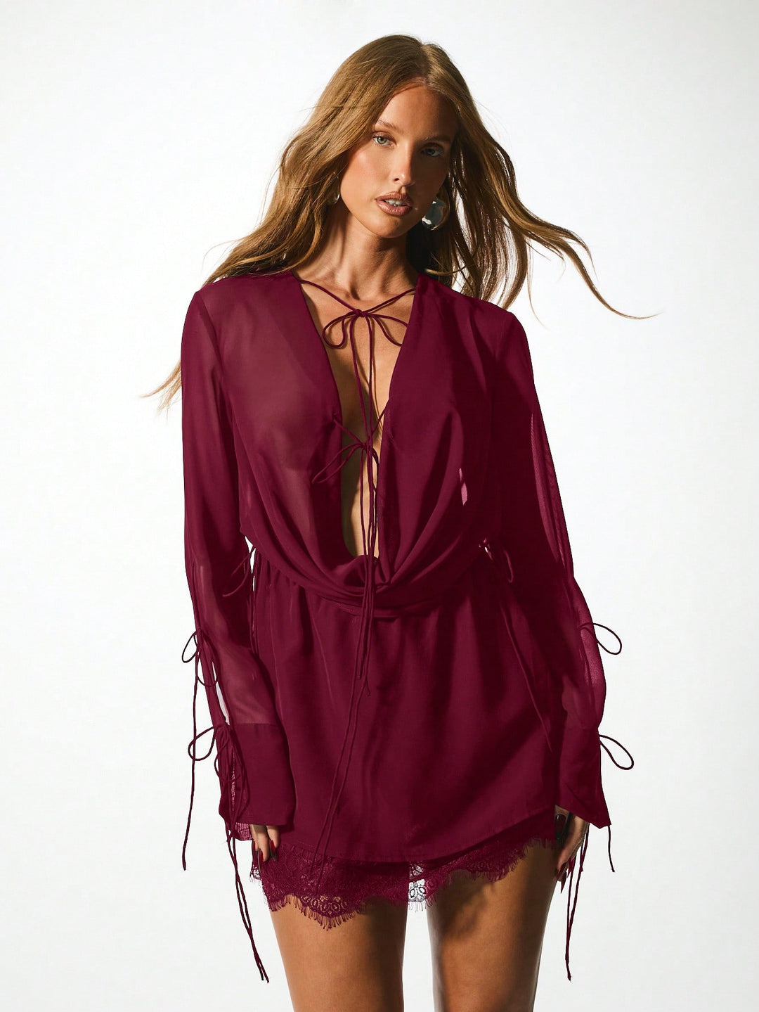 Rochie mini SHEIN, vișiniu