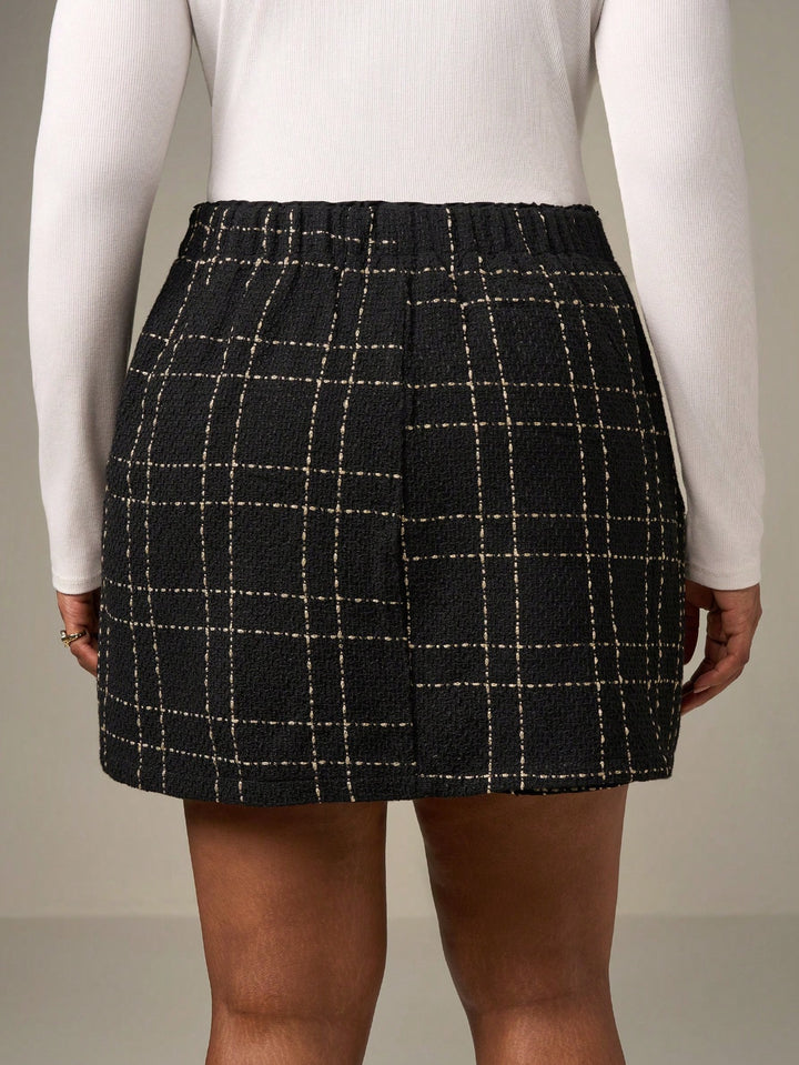 Fustă pantalon SHEIN, negru