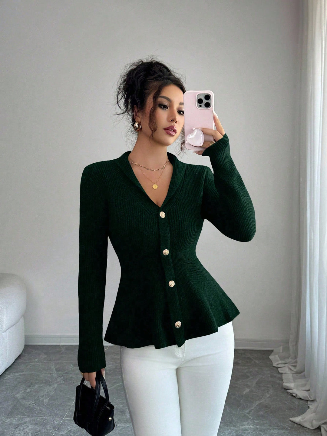 Cardigan SHEIN, verde