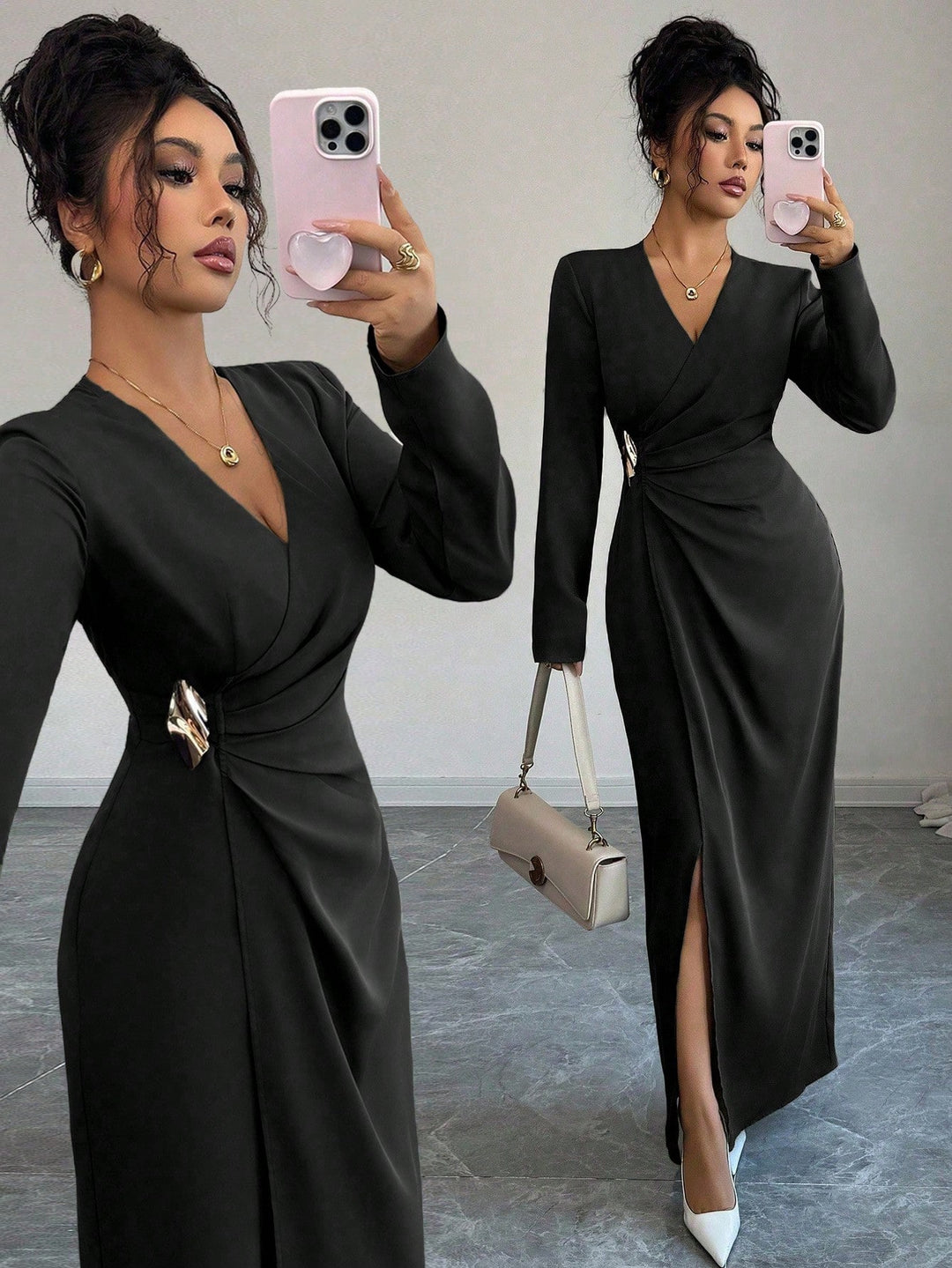 Rochie maxi SHEIN, negru