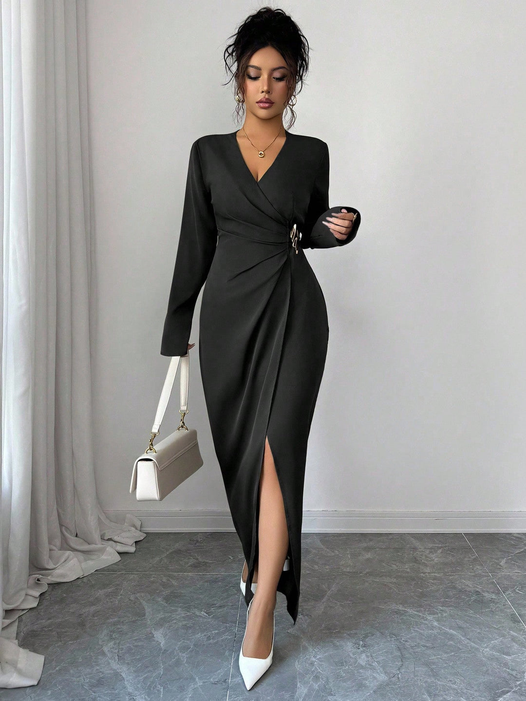 Rochie maxi SHEIN, negru