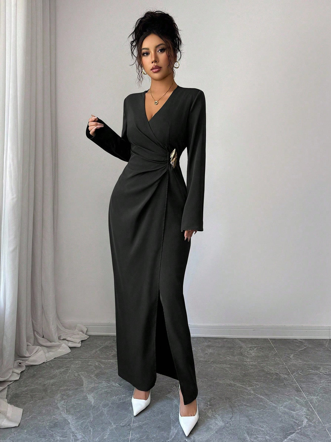 Rochie maxi SHEIN, negru