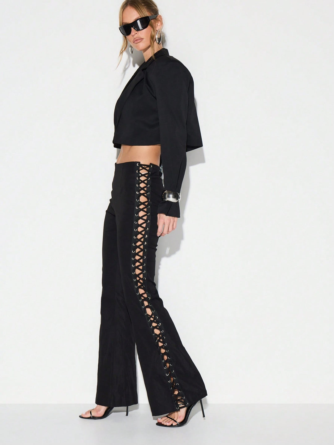 Pantaloni SHEIN, negru