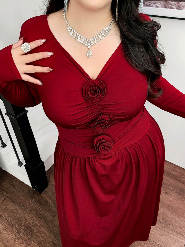Rochie maxi SHEIN, roșu
