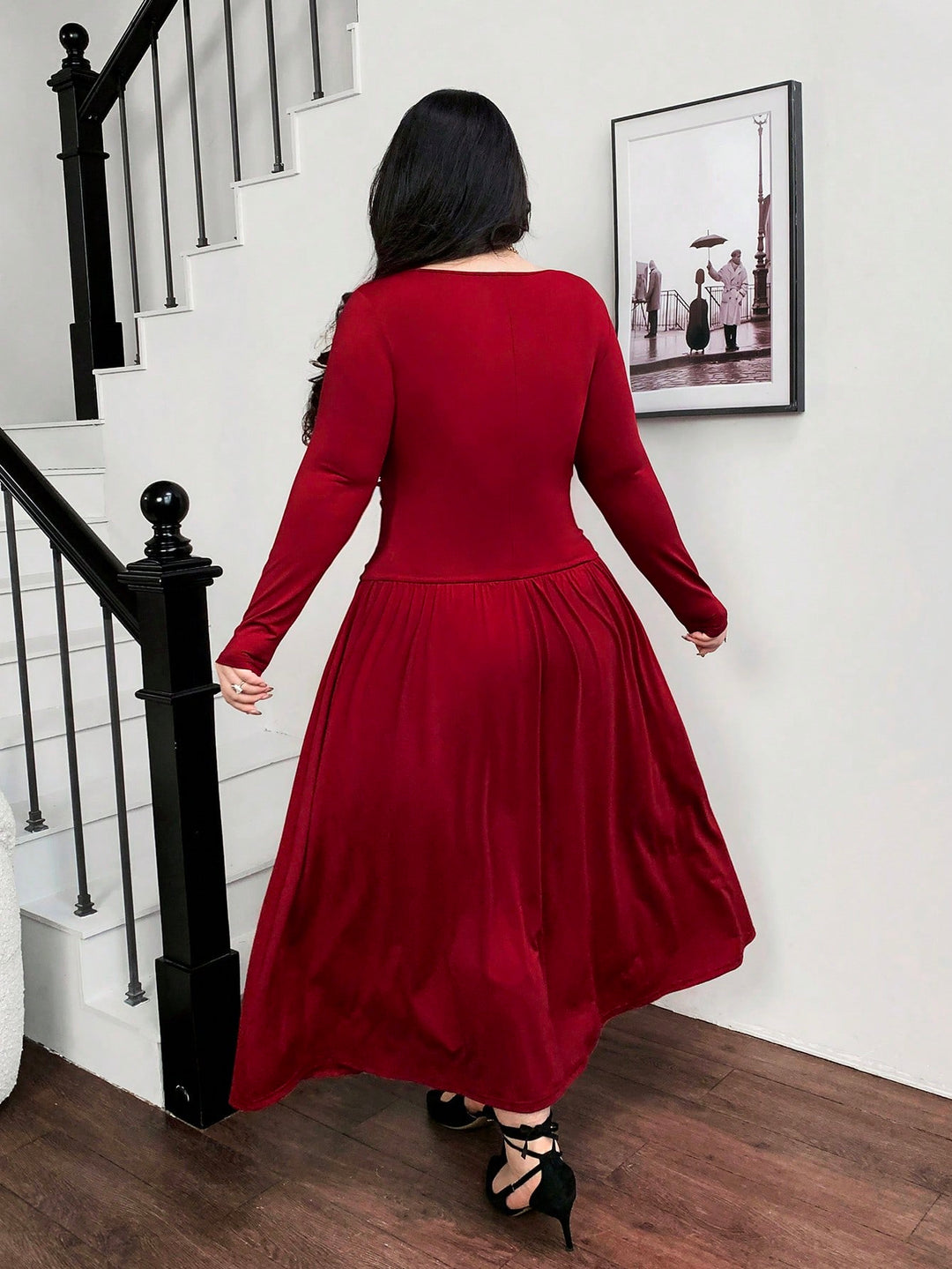Rochie maxi SHEIN, roșu