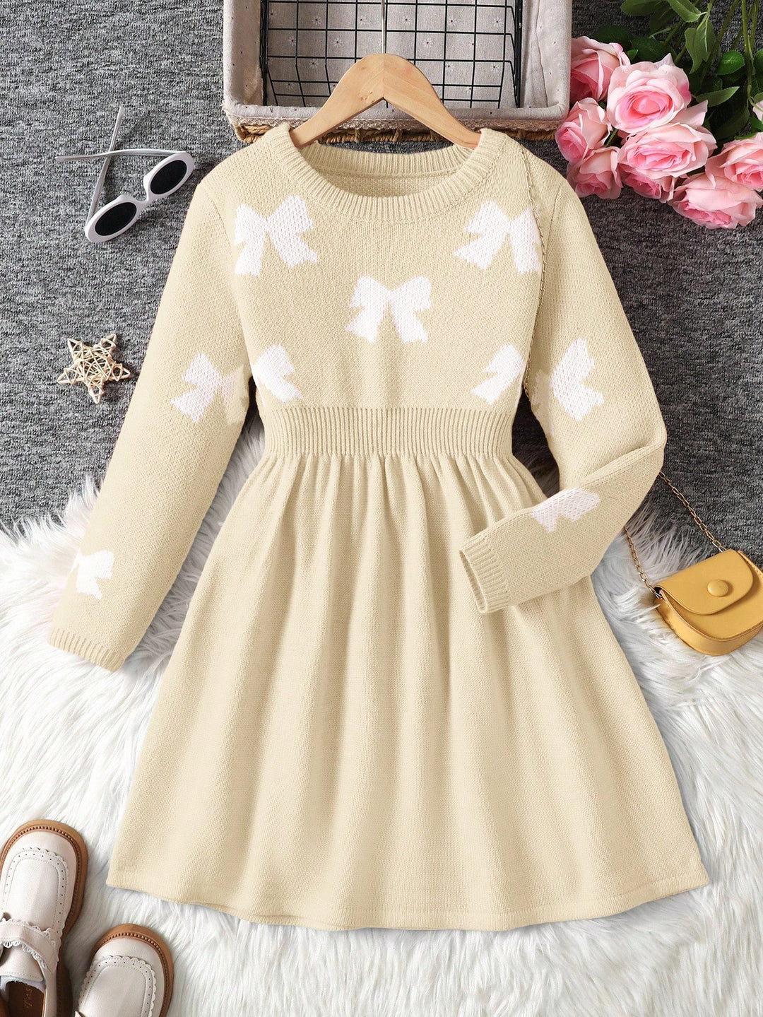 Rochie SHEIN, crem