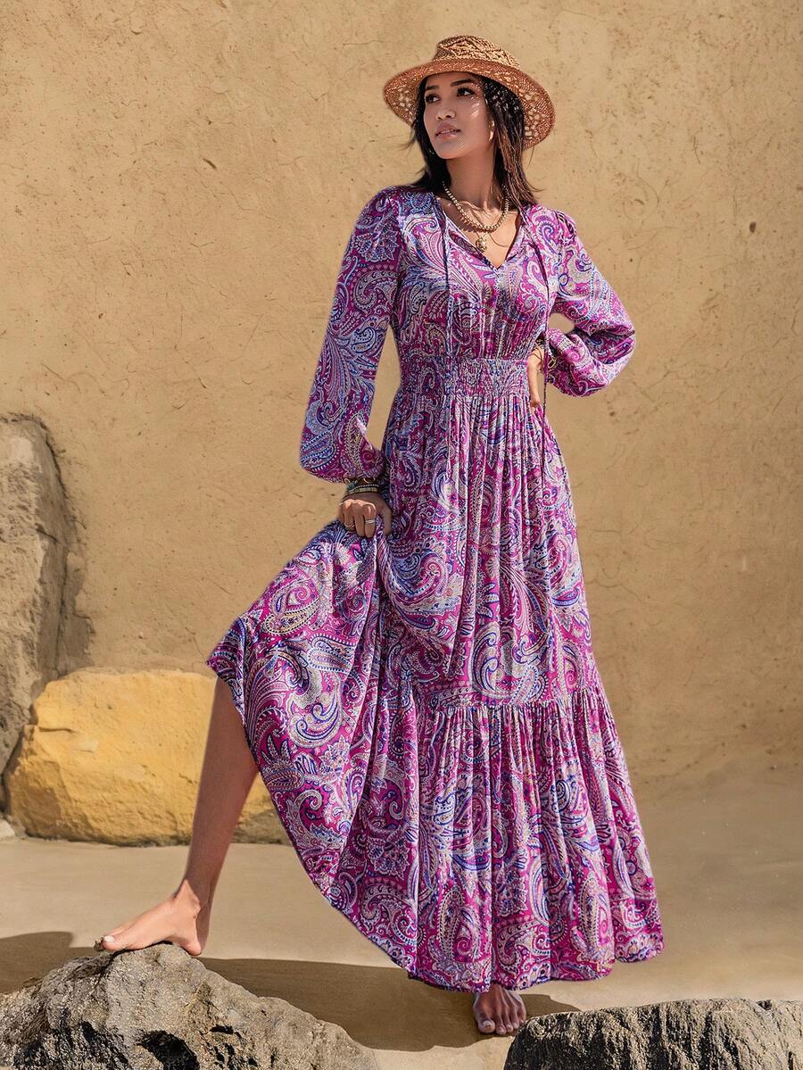 Rochie maxi SHEIN, mix culori