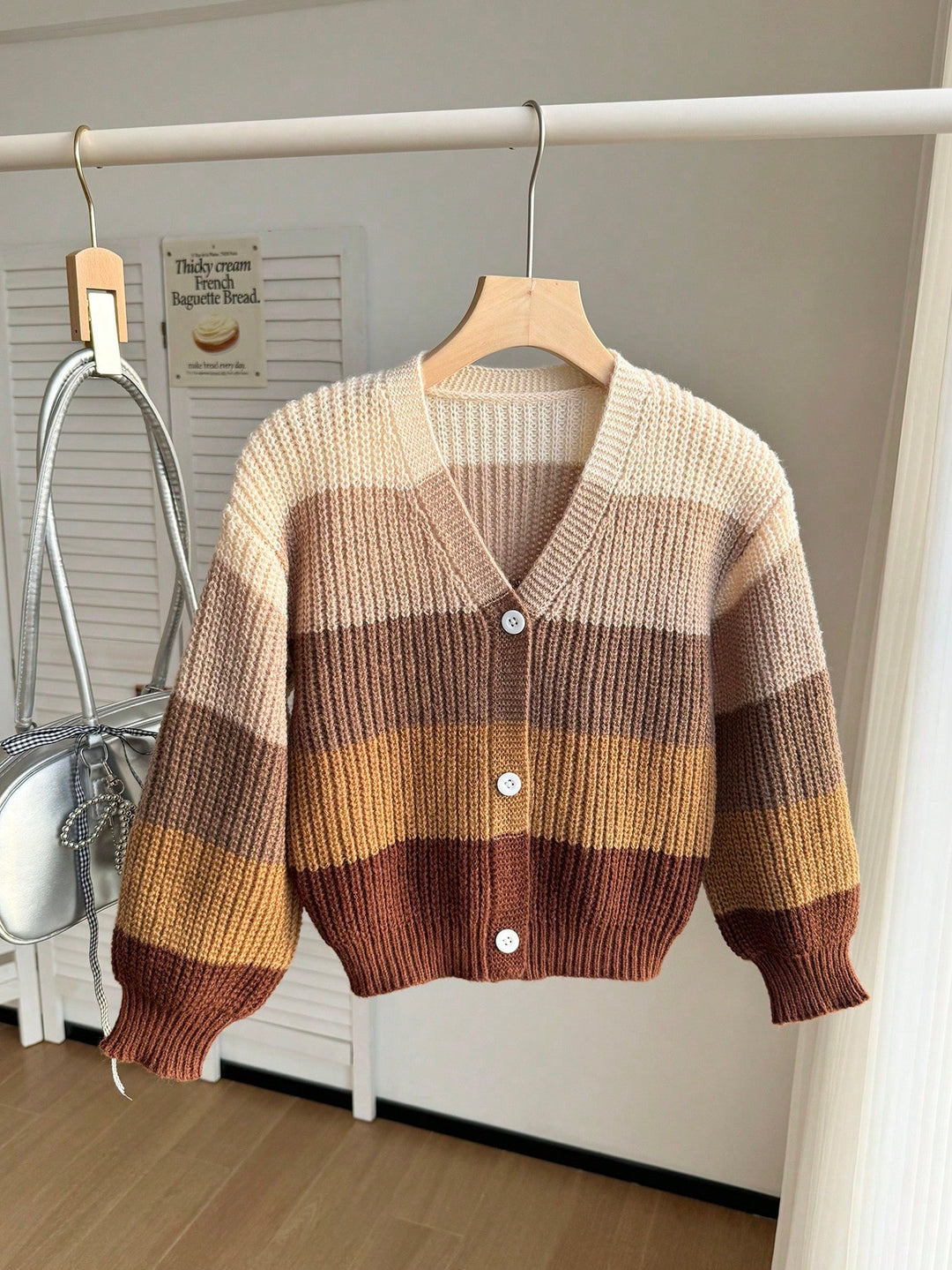 Cardigan SHEIN, kaki