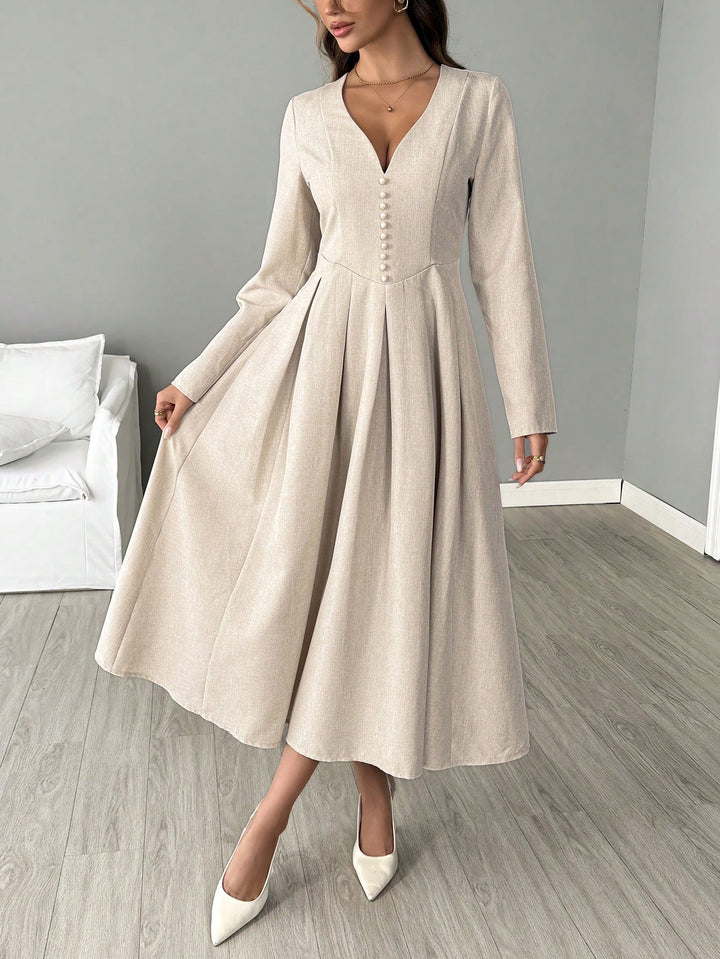 SHEIN Maxi Dress, Cream
