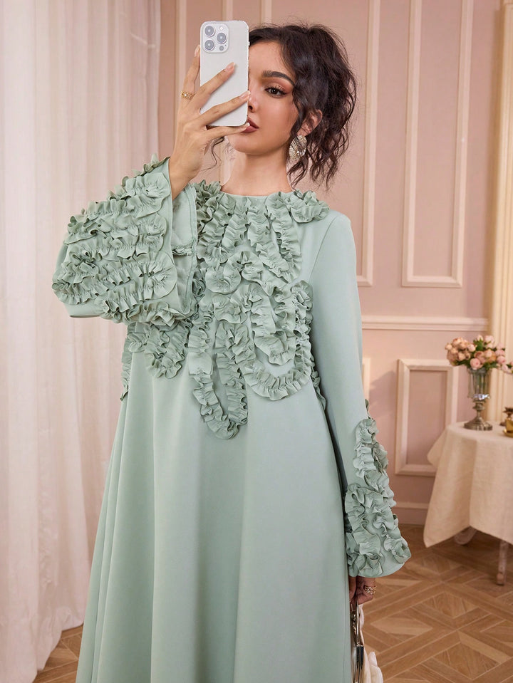 Rochie maxi SHEIN, verde