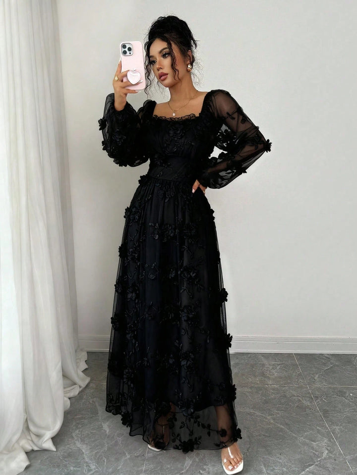 Rochie maxi SHEIN, negru