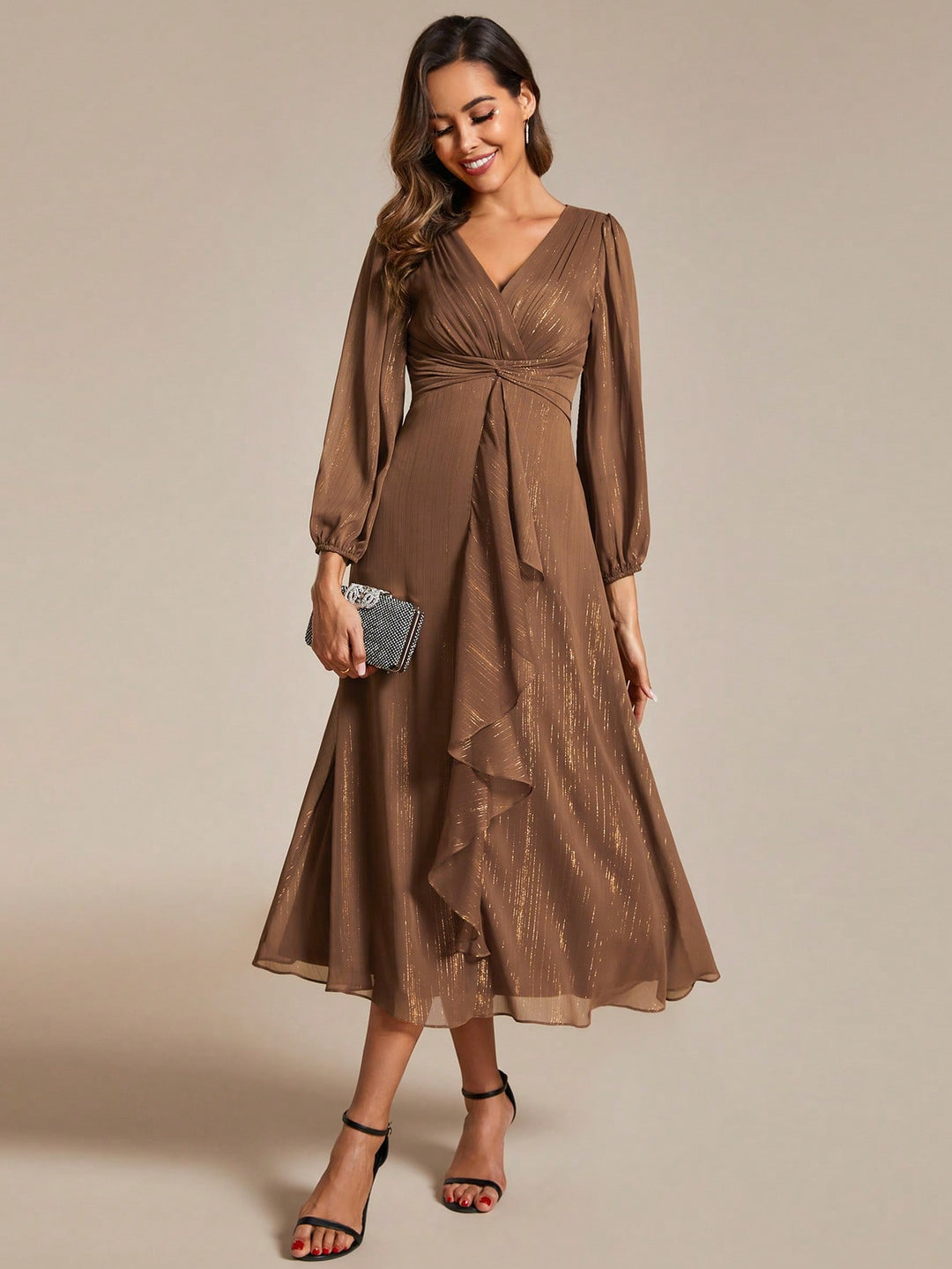 Rochie SHEIN, kaki