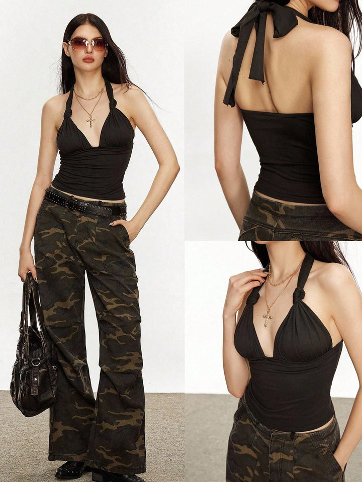 Top SHEIN, negru