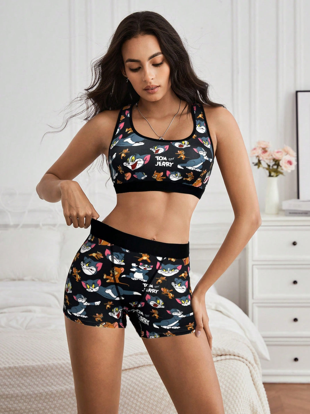Set lenjerie SHEIN, negru