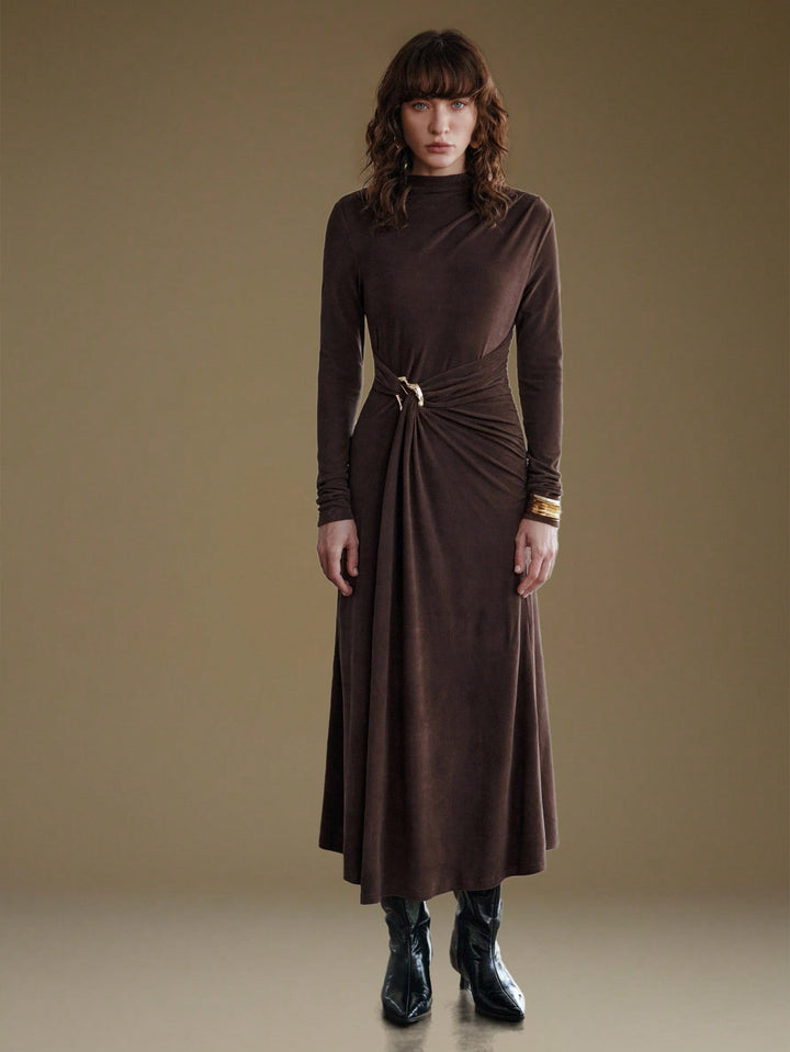 Rochie maxi SHEIN, maro