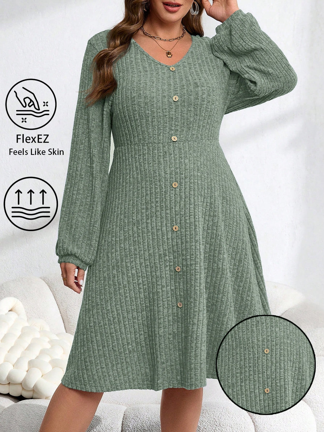 Rochie SHEIN, verde