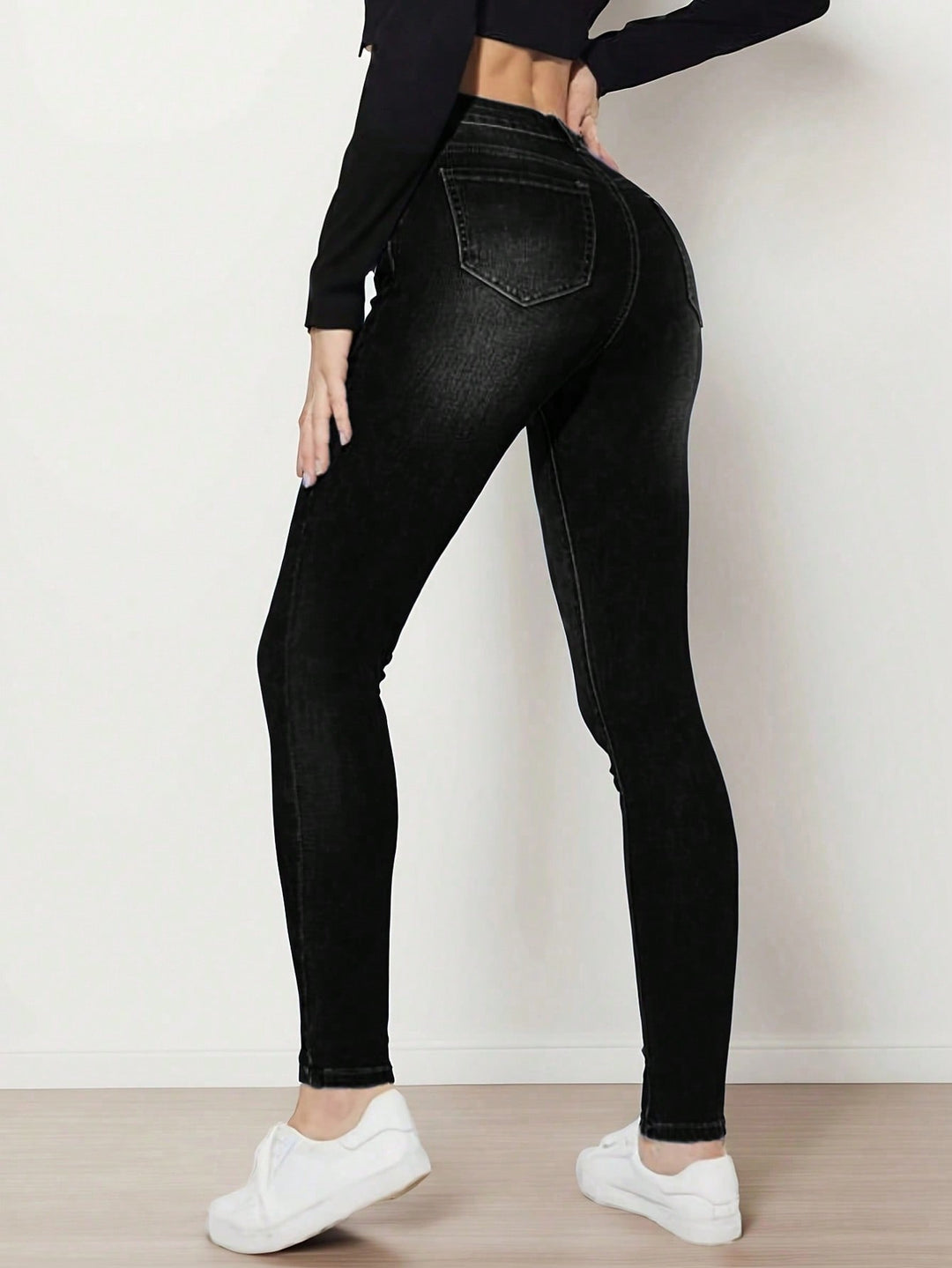 Jeans SHEIN, negru