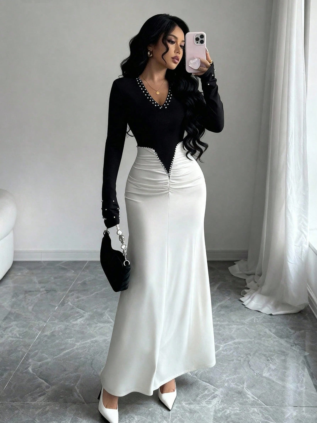 Rochie maxi SHEIN, mix culori