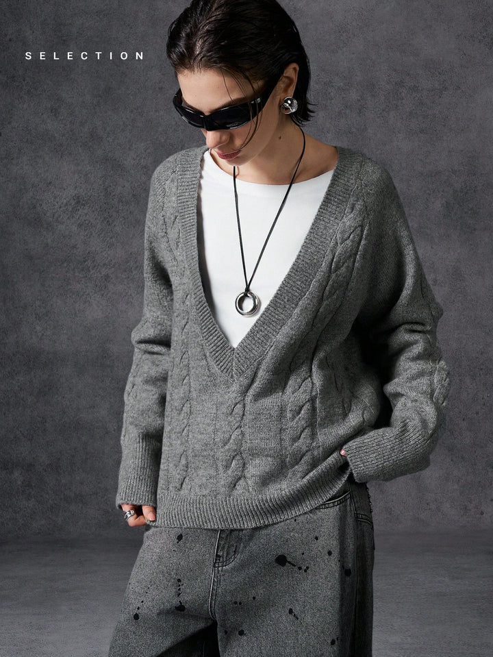 Pulover SHEIN, gri