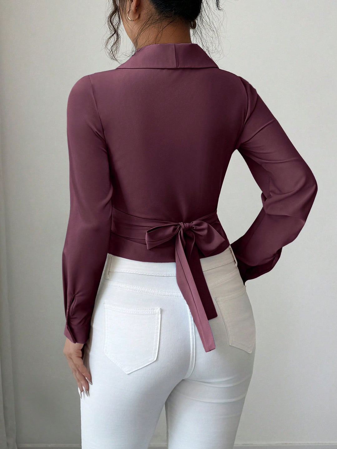 Bluza SHEIN, vișiniu