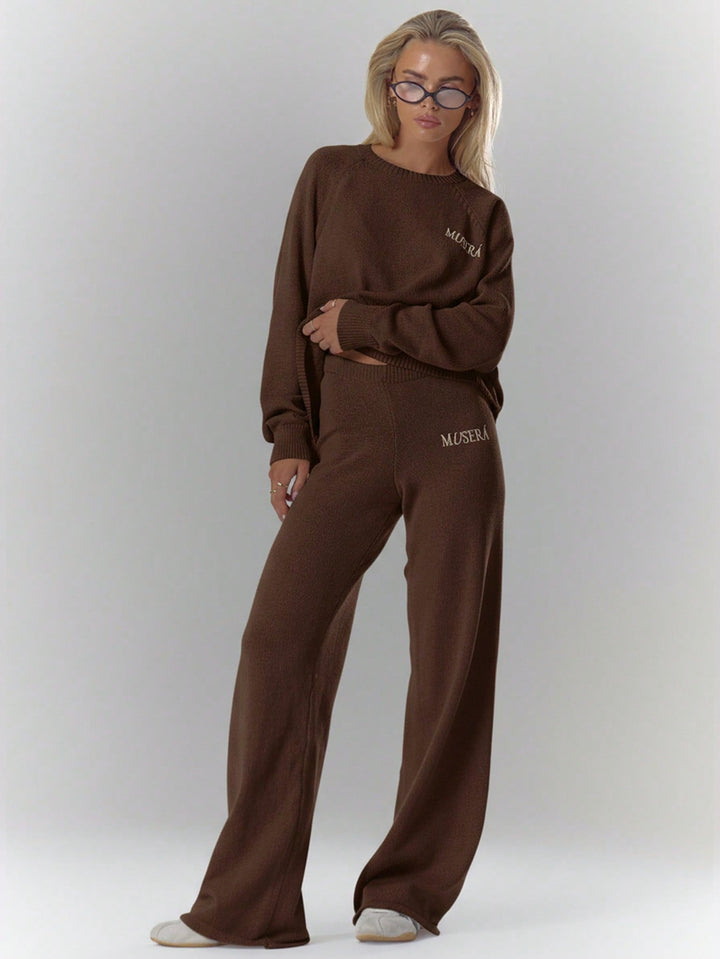 Pantaloni SHEIN, maro