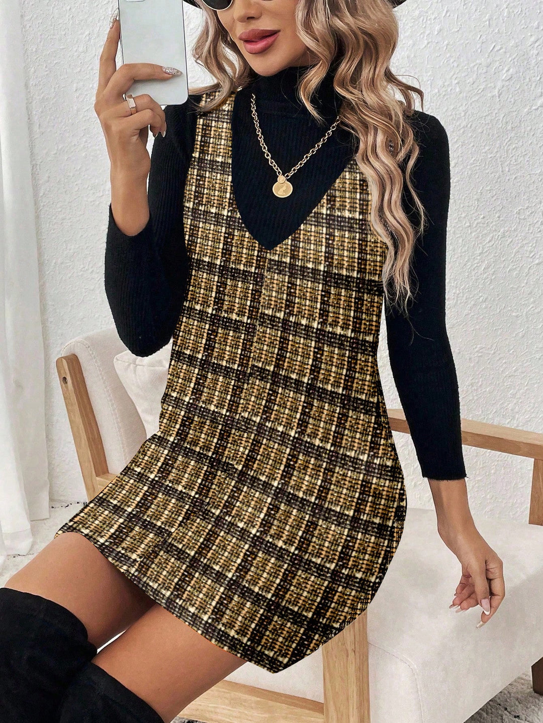 Rochie scurtă SHEIN, mix culori