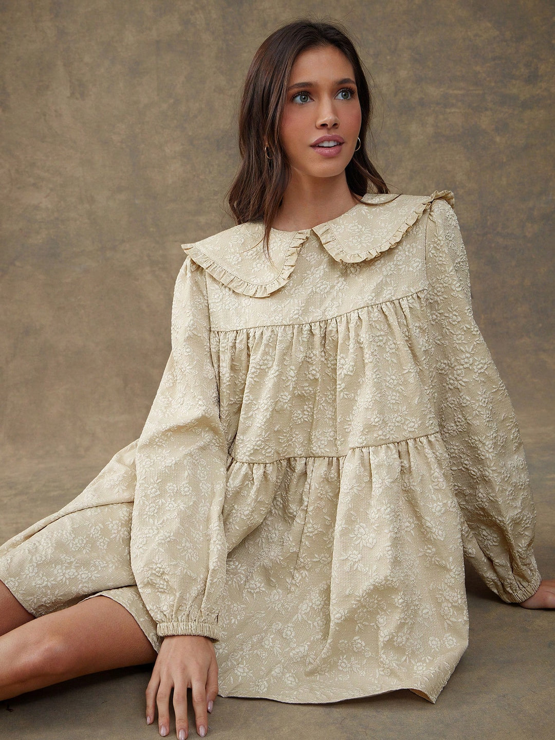Rochie mini SHEIN, kaki