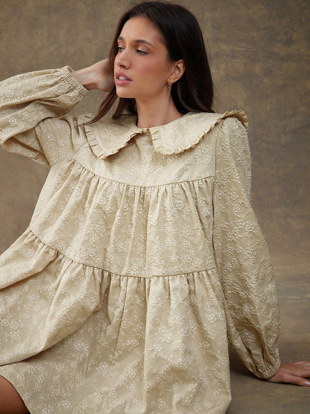 Rochie mini SHEIN, kaki