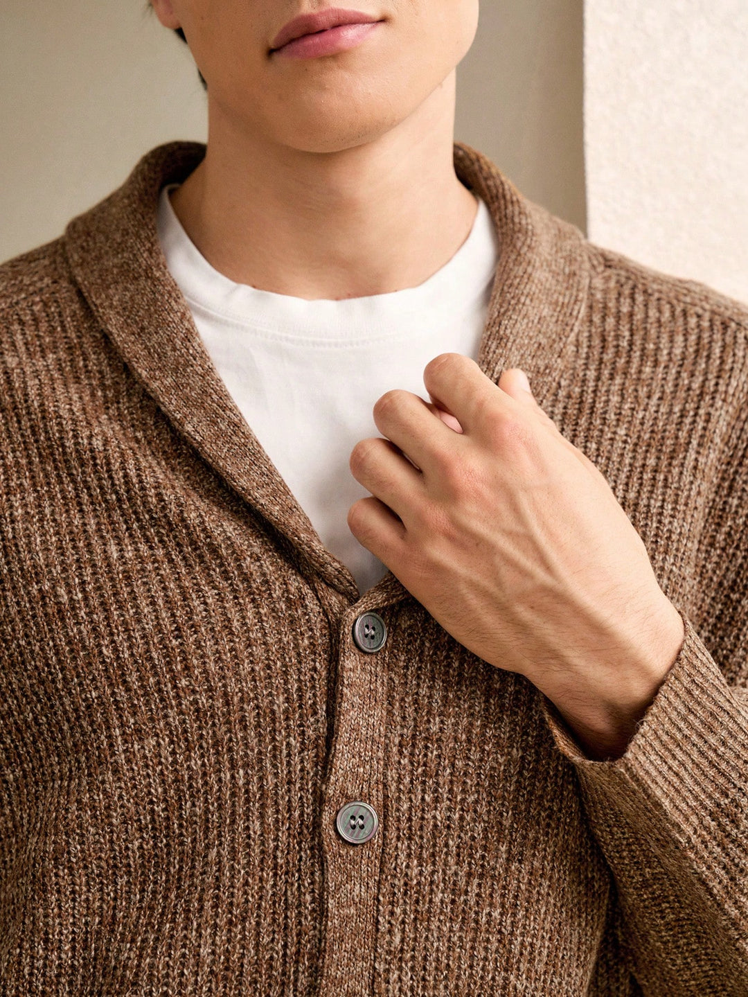 Cardigan SHEIN, maro