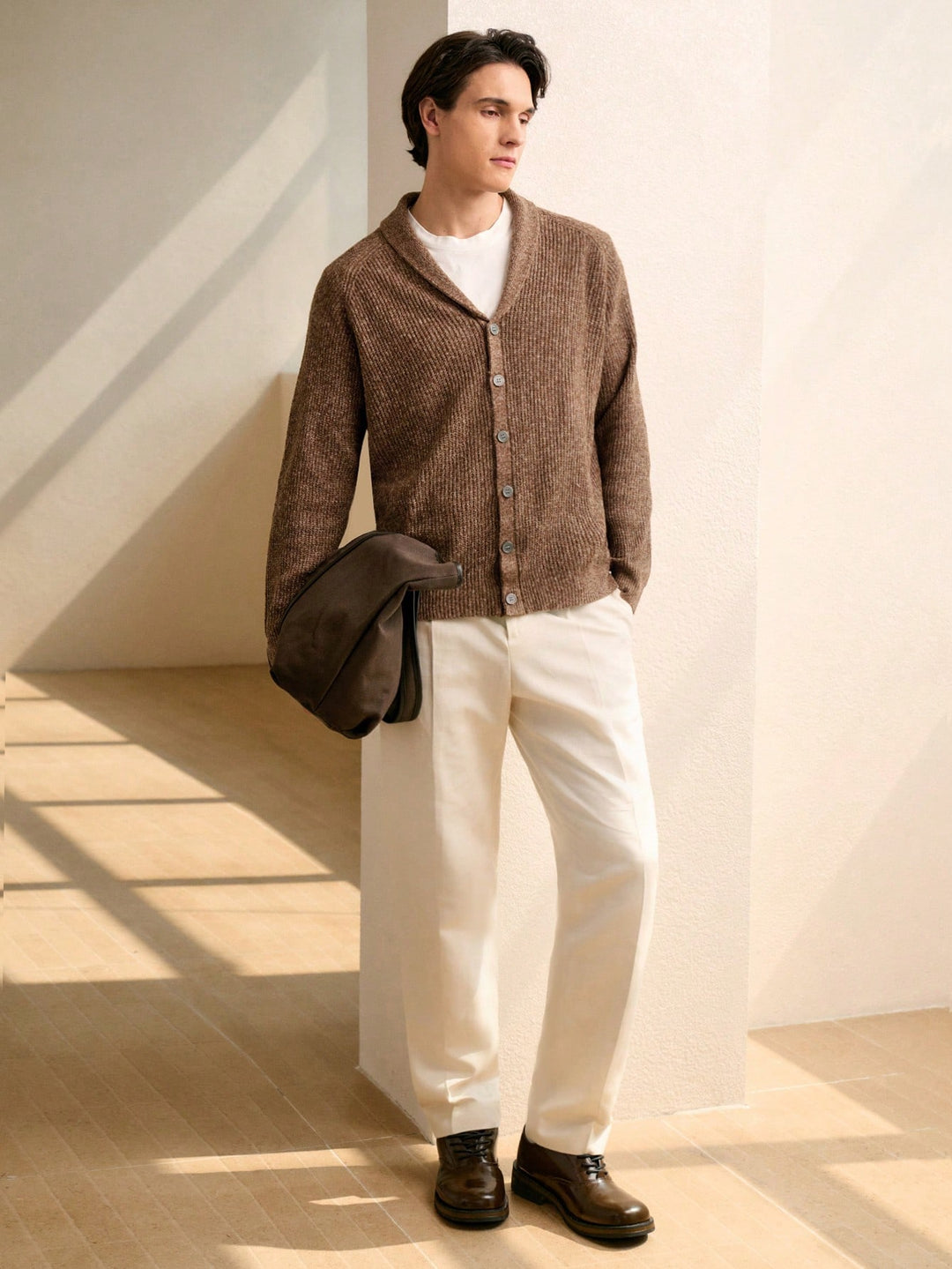 Cardigan SHEIN, maro