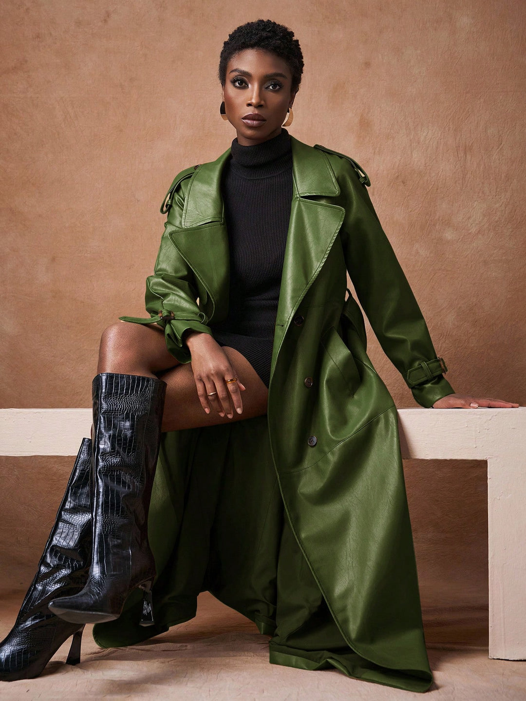 Trench SHEIN, verde
