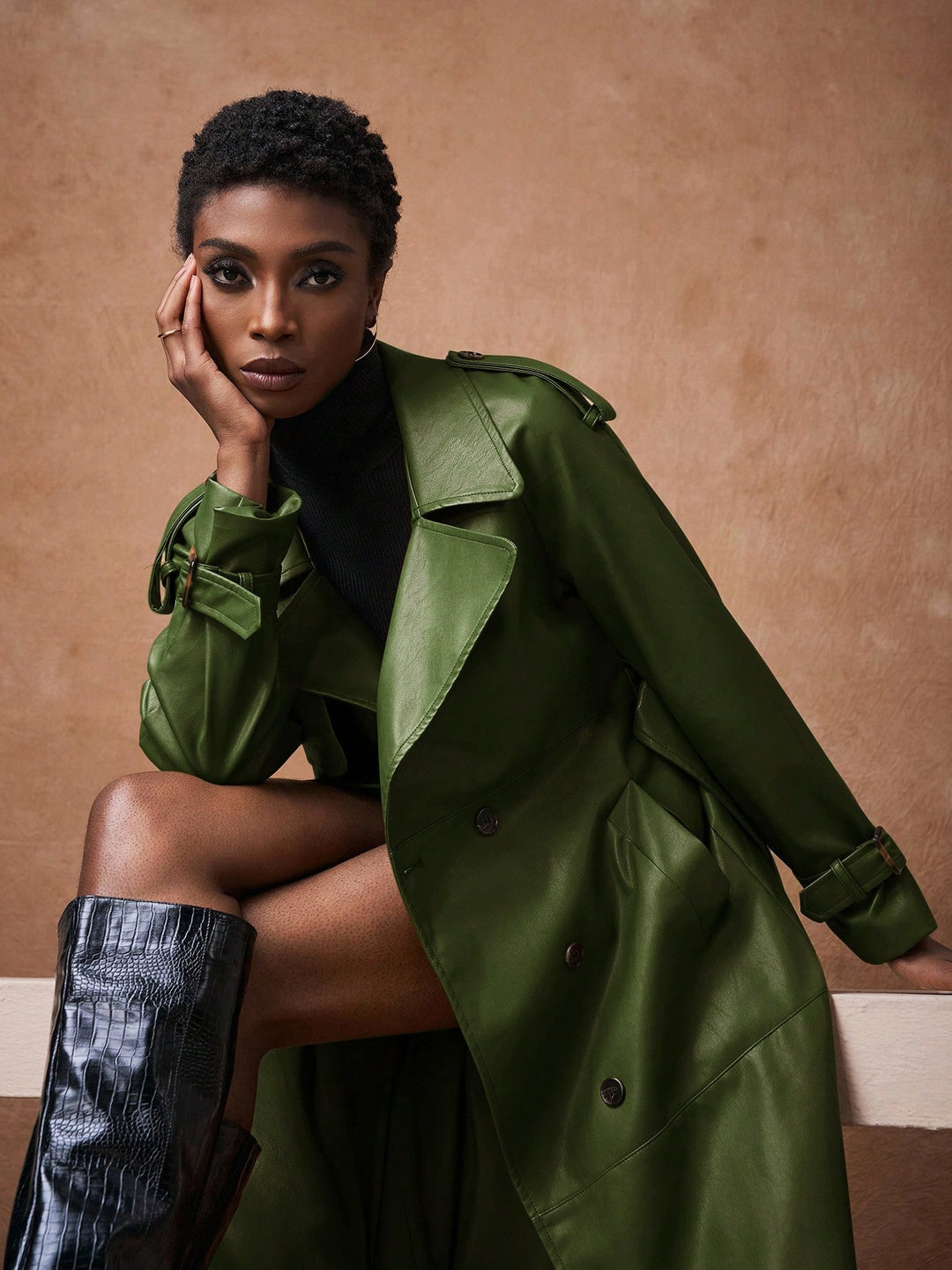 Trench SHEIN, verde