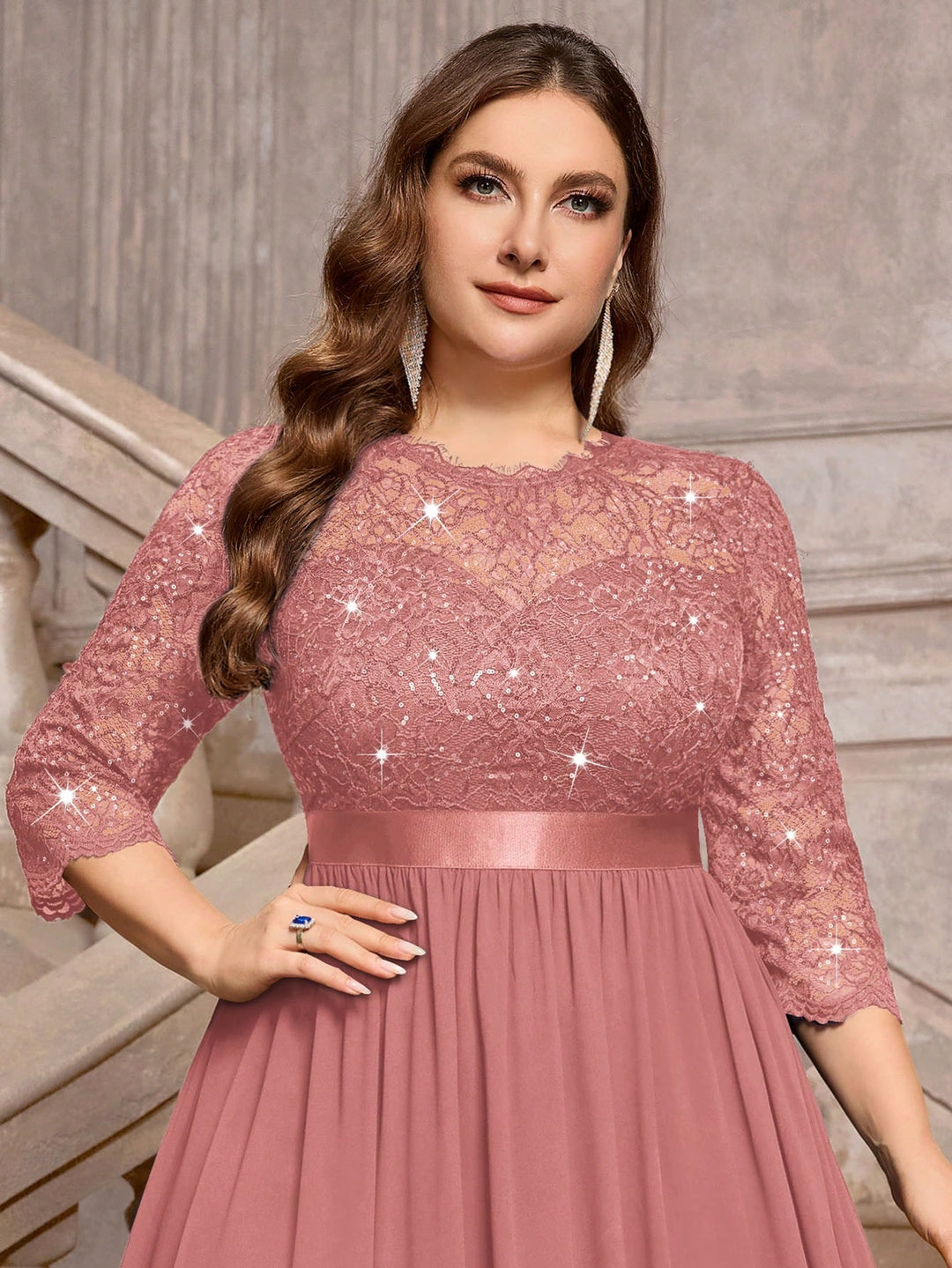 Rochie de ocazie SHEIN, roz