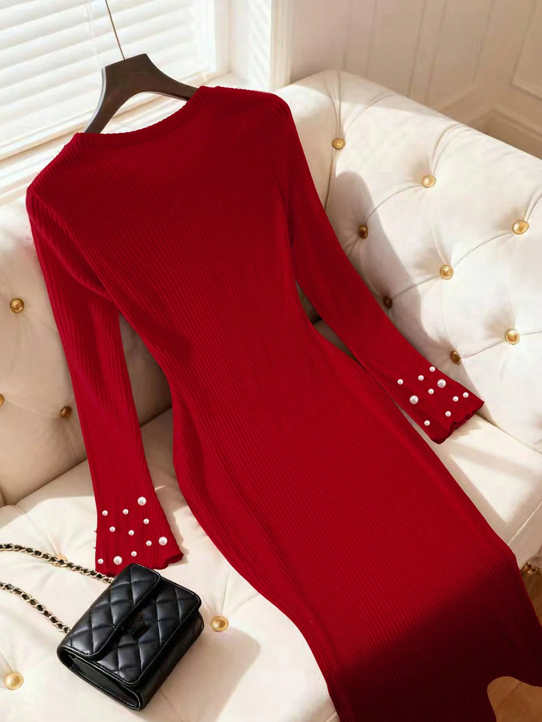 Rochie midi SHEIN, roșu