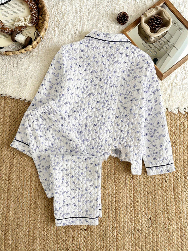 Set pijama SHEIN, albastru