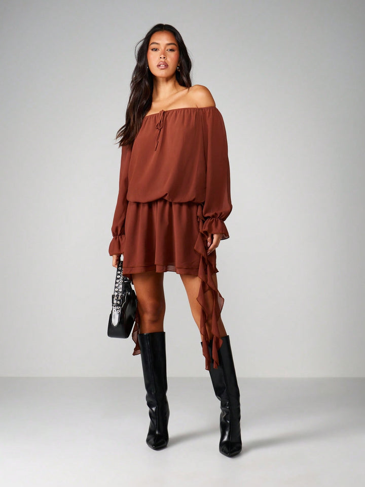 Rochie mini SHEIN, maro