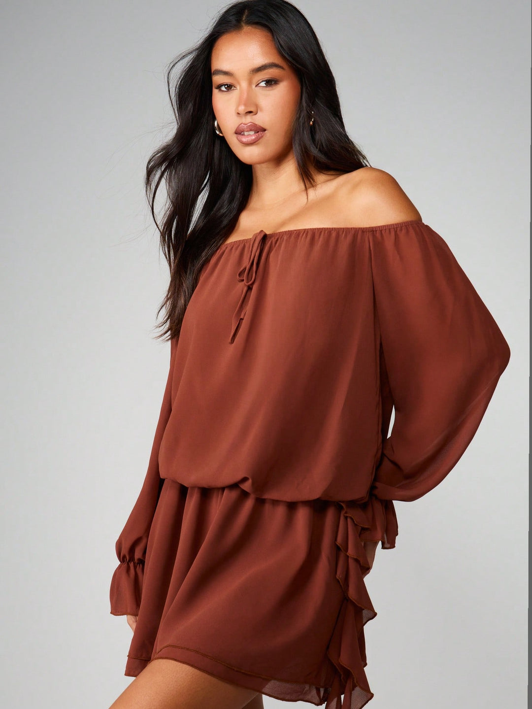 Rochie mini SHEIN, maro