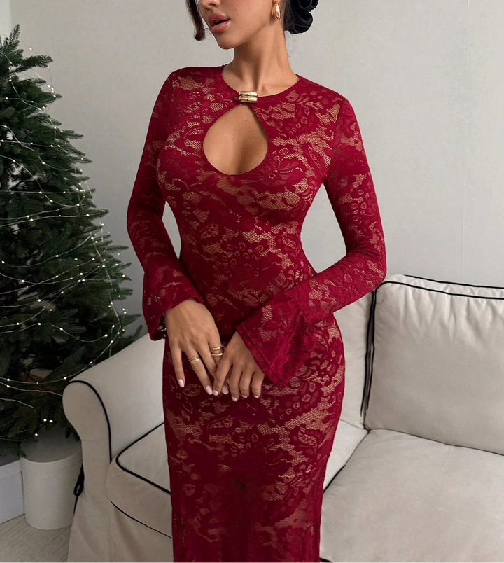 Rochie maxi SHEIN, vișiniu