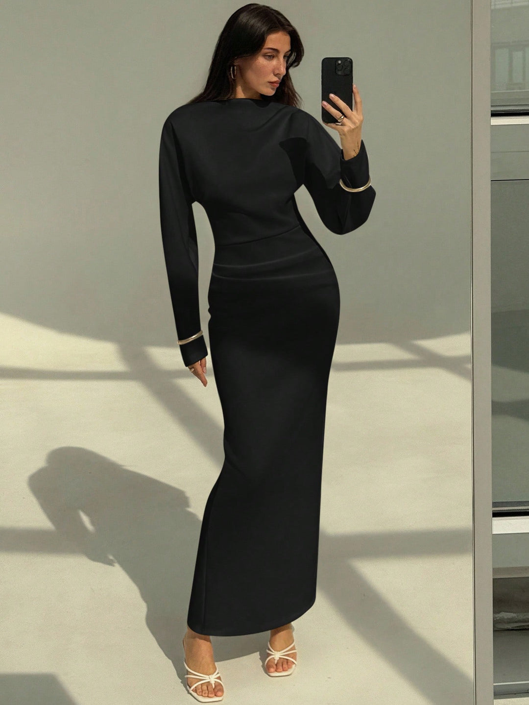 Rochie maxi SHEIN, negru