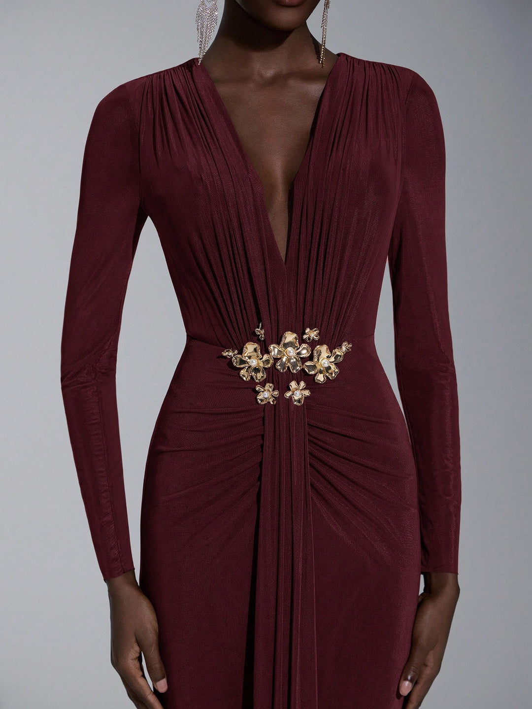 Rochie de ocazie SHEIN, vișiniu