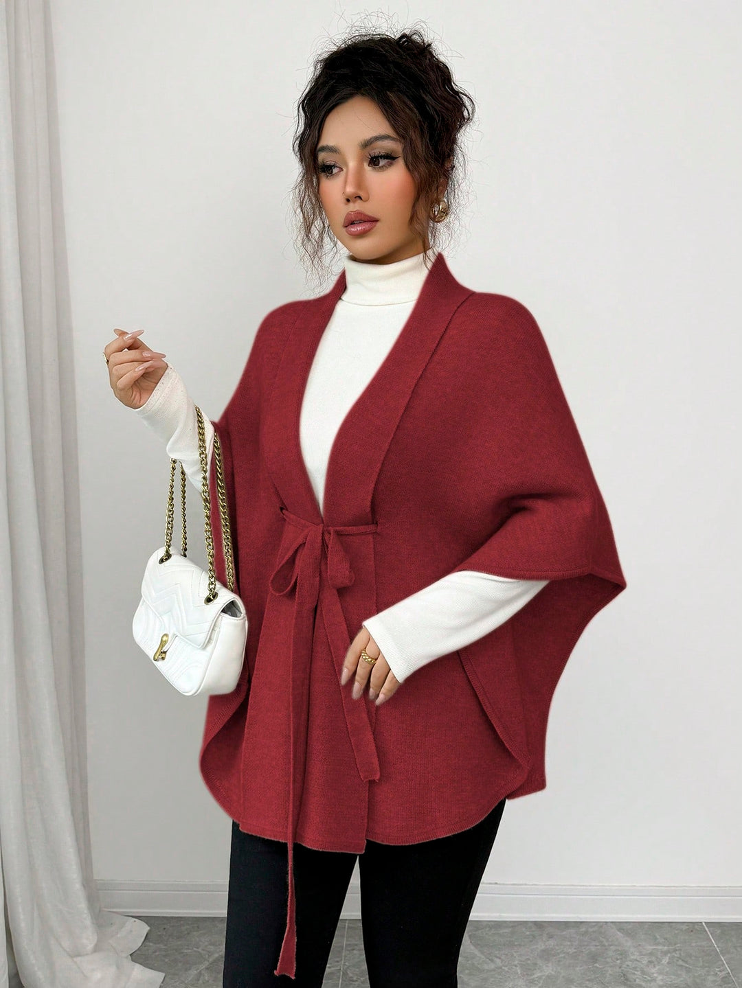 Cardigan SHEIN, vișiniu