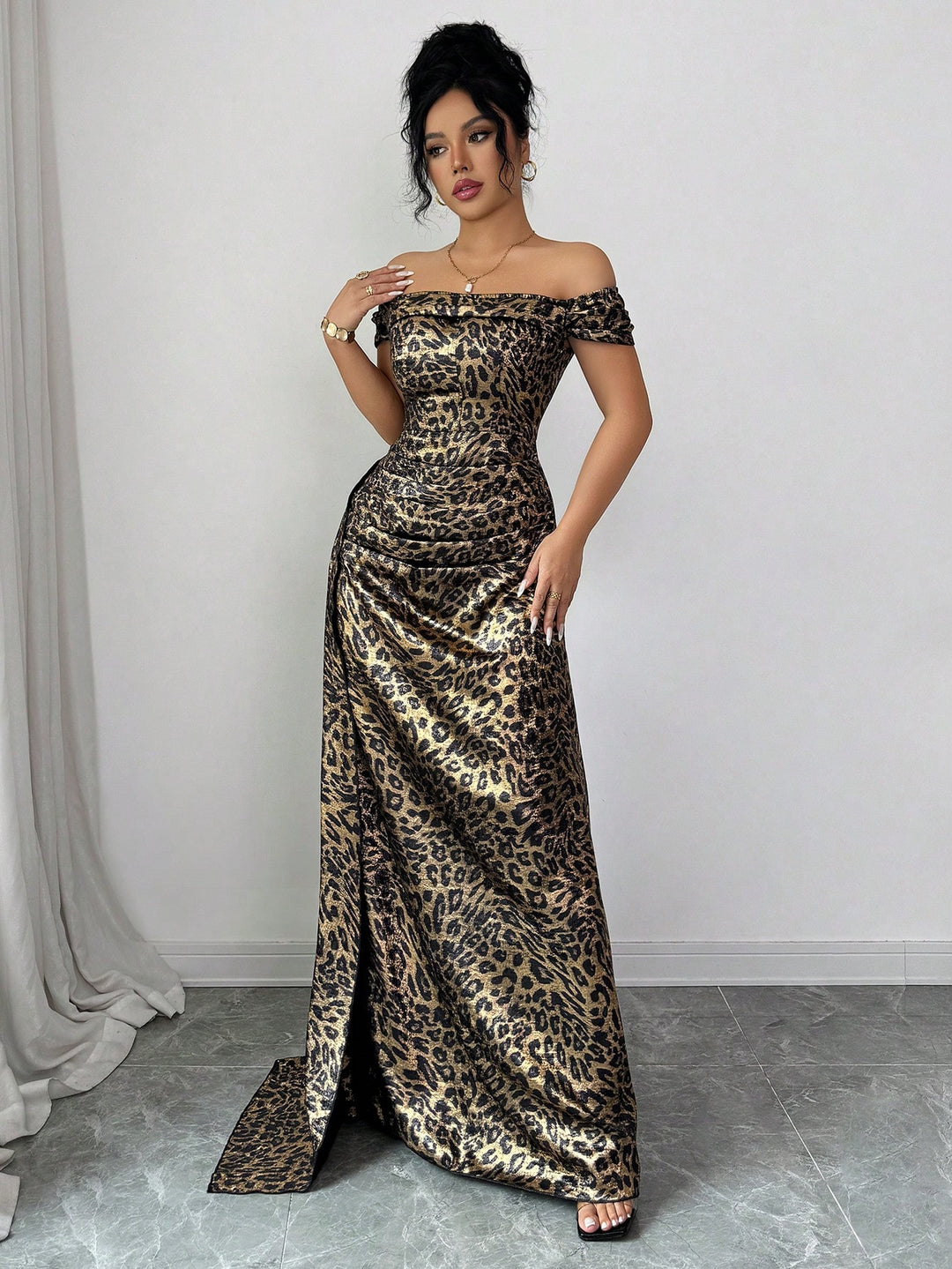 Rochie maxi SHEIN, mix culori