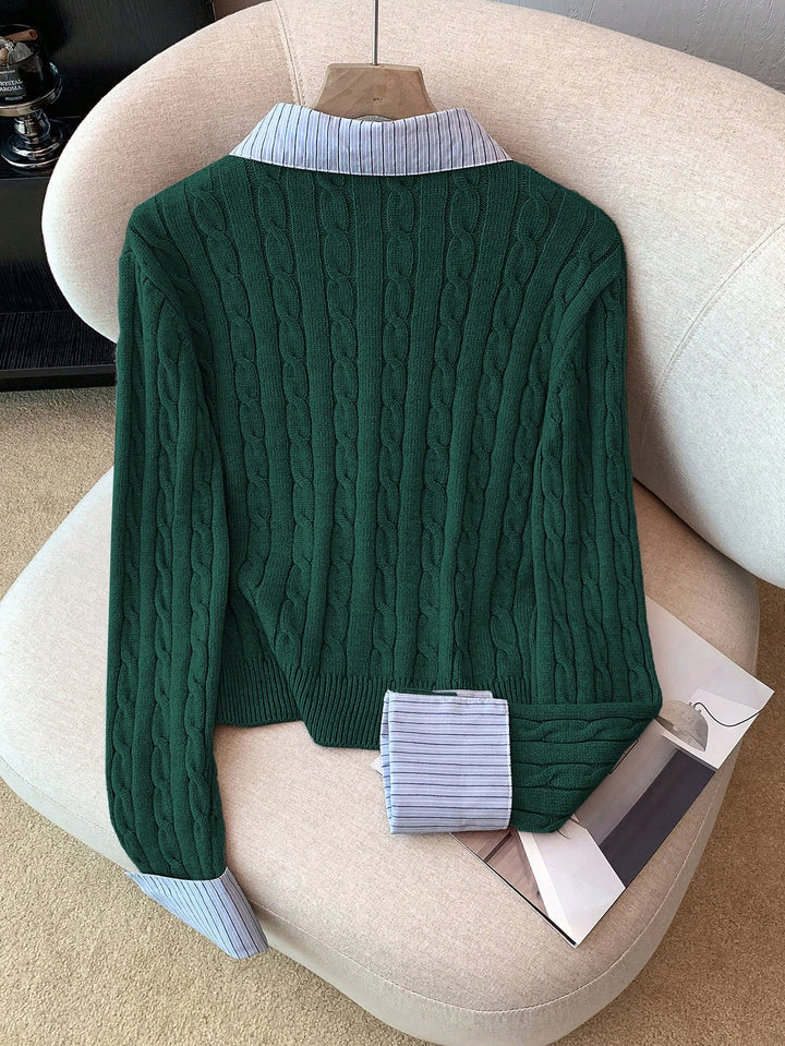 Pulover SHEIN, verde