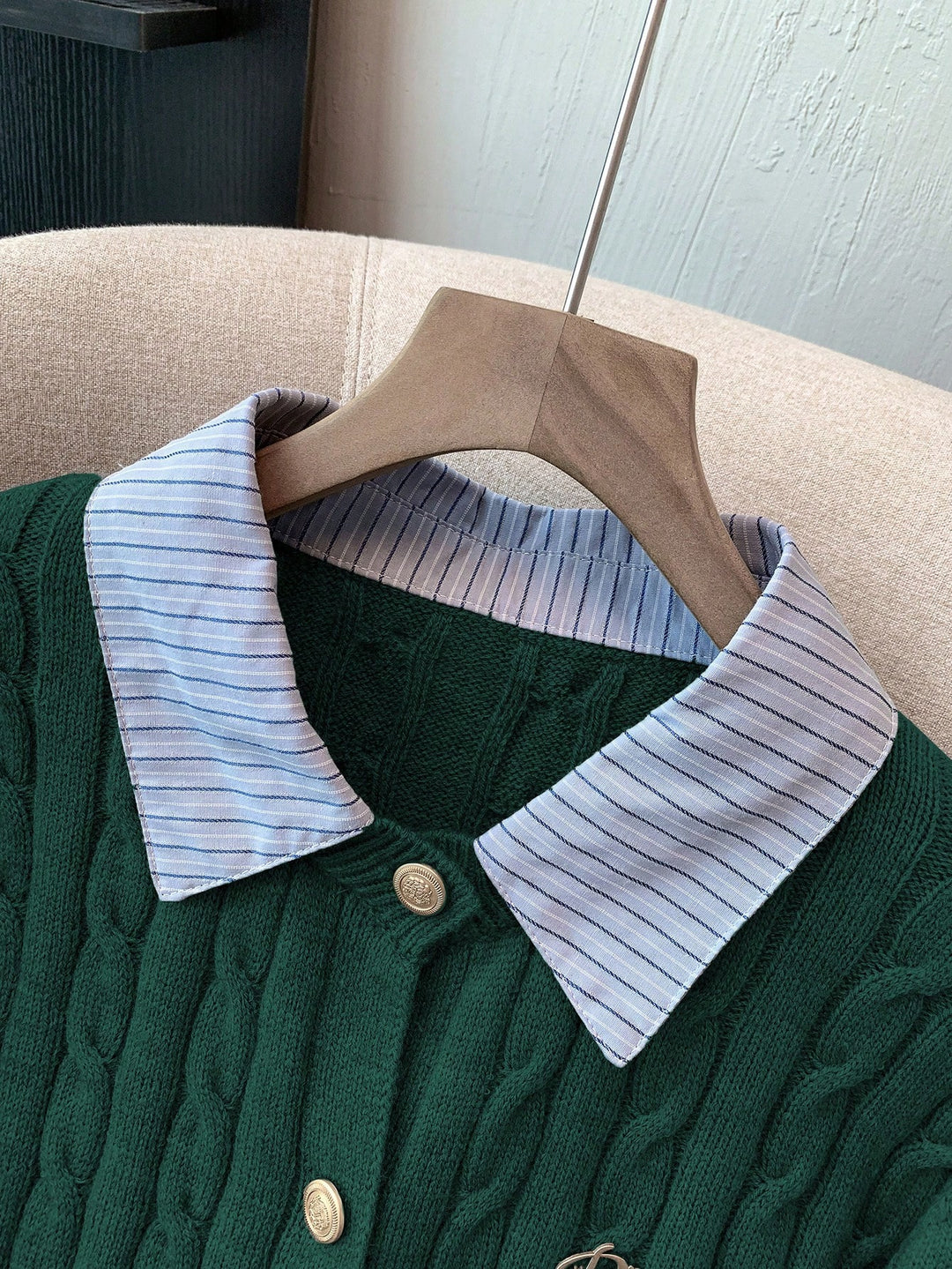 Pulover SHEIN, verde