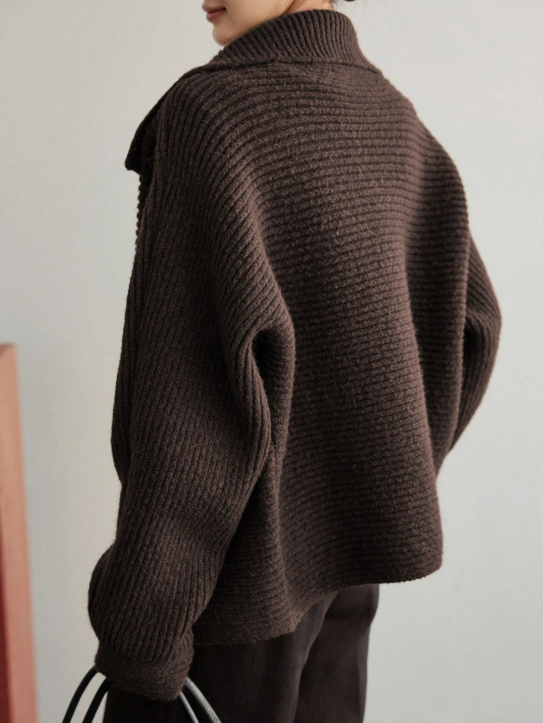 Cardigan SHEIN, maro
