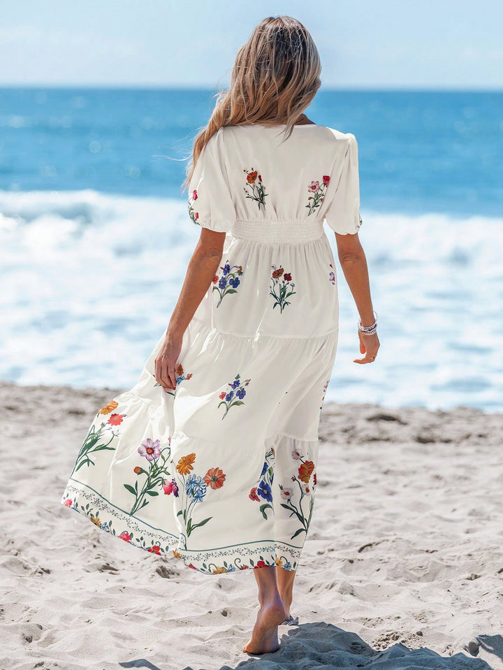 Rochie maxi SHEIN, alb