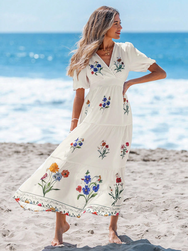 Rochie maxi SHEIN, alb